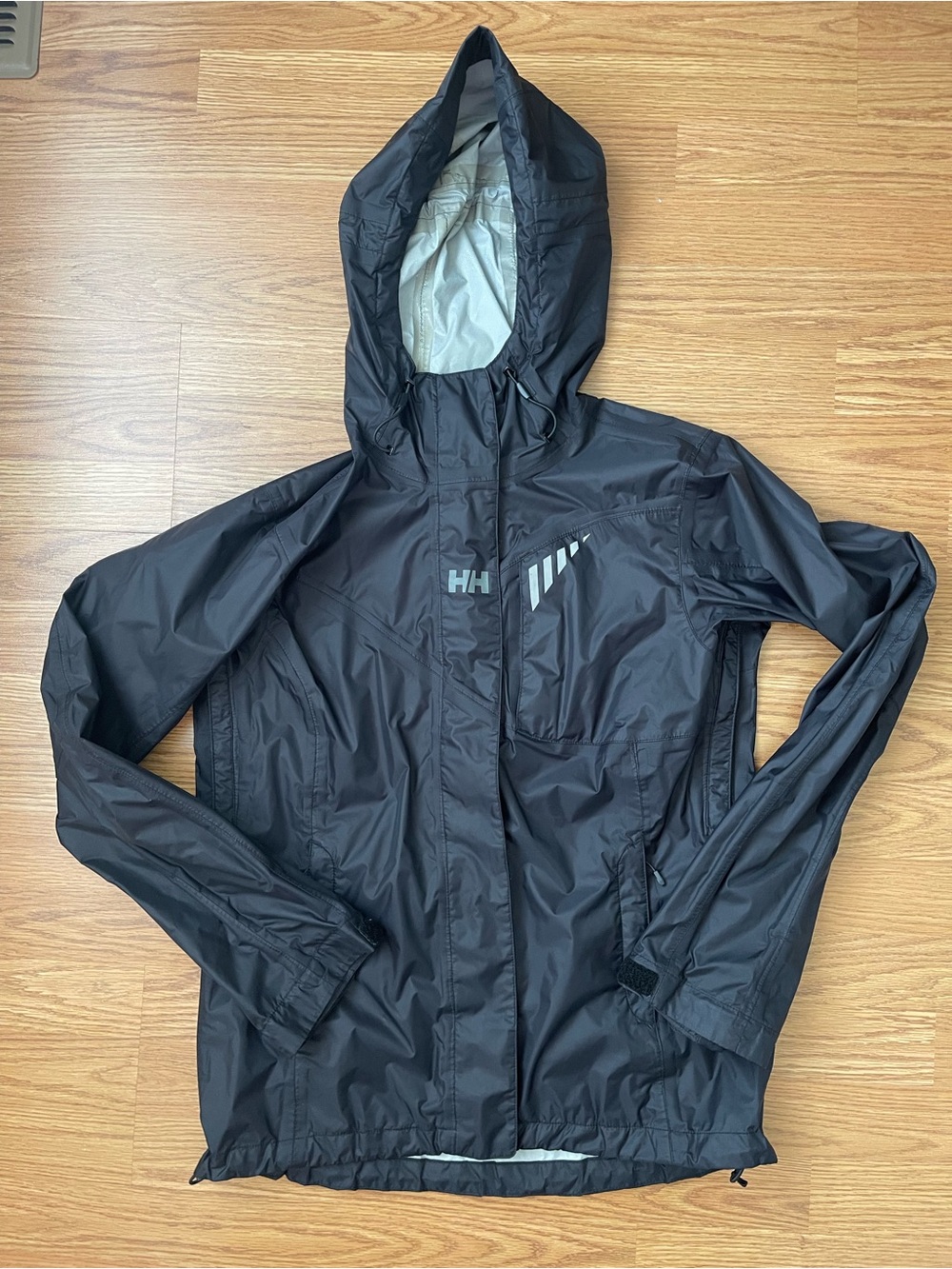 Helly Hansen Black Hooded rain Jacket - Women's gorpcore outdoor